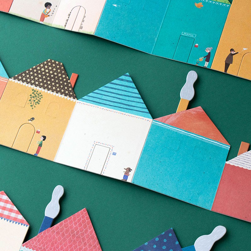 Creative houses sticker activity